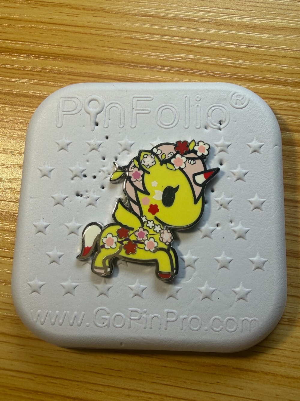Tokidoki Unicorno Enamel Pin Cherry Blossom Ichiyo Geisha